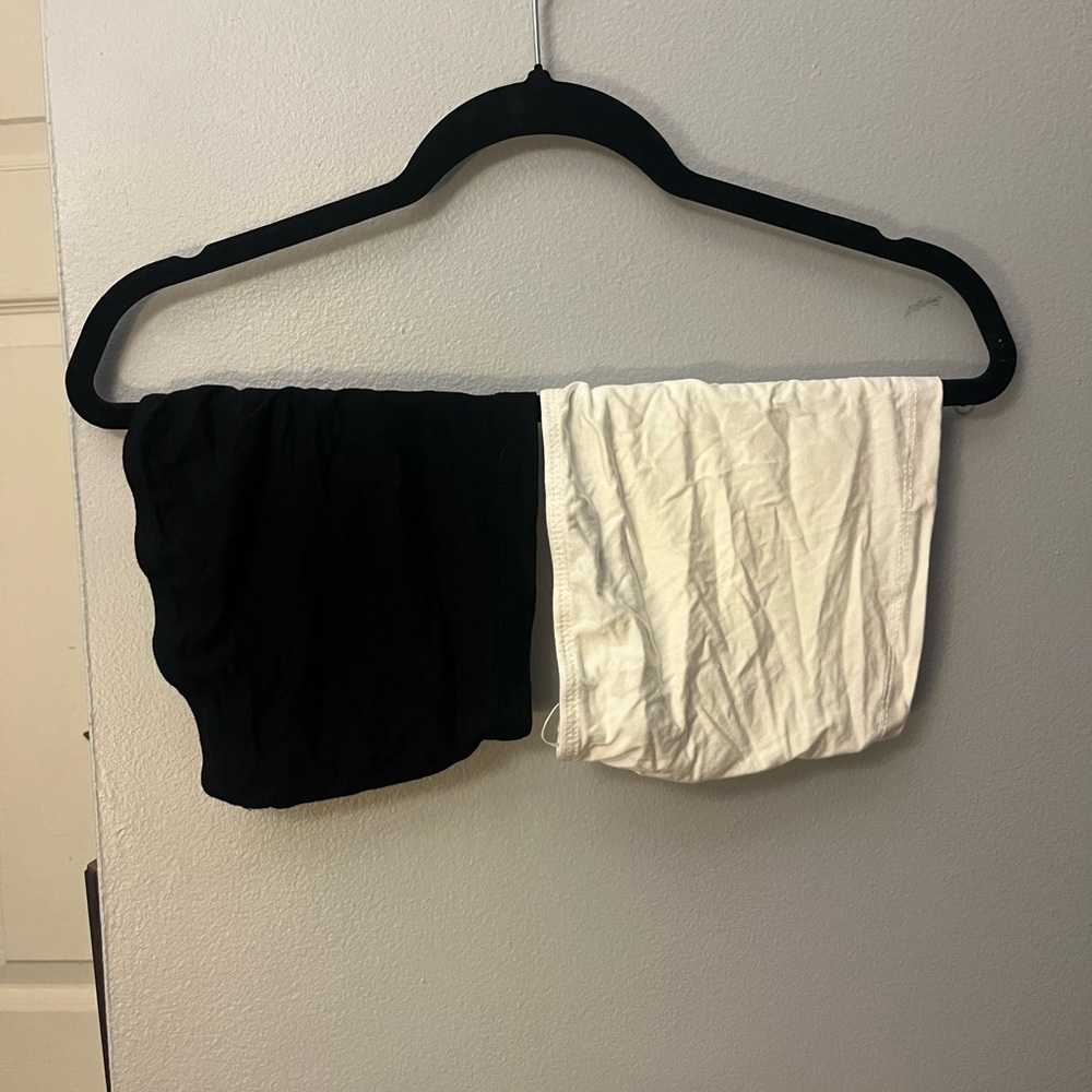 SHEIN Black and White Tube Tops